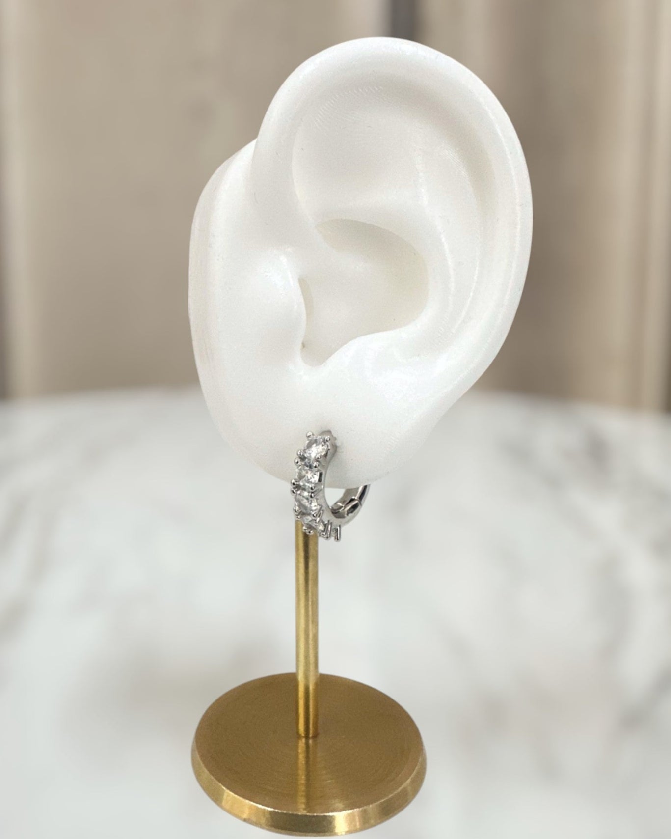 Arracada Plata Chunky