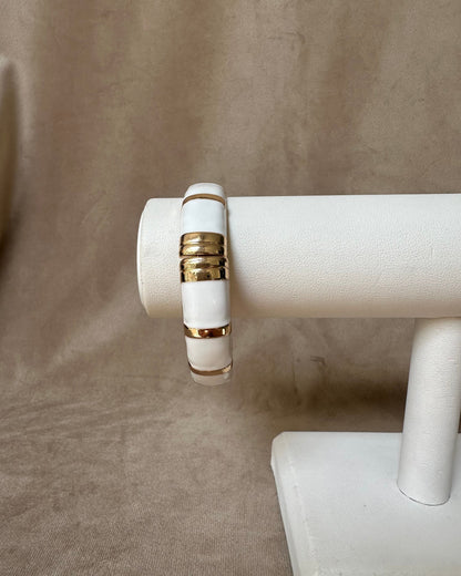 Pulsera Bloques Blanca