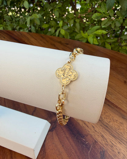 Pulsera Flor Chunky