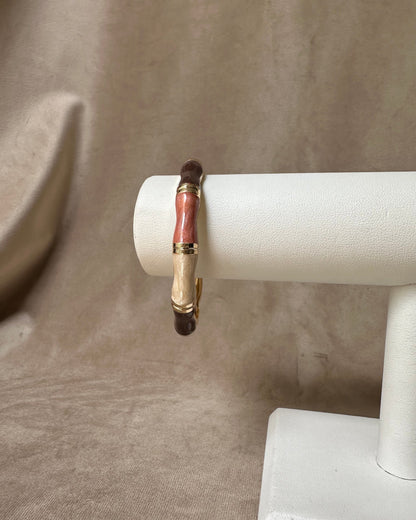Pulsera Bloques H Beige/Multi