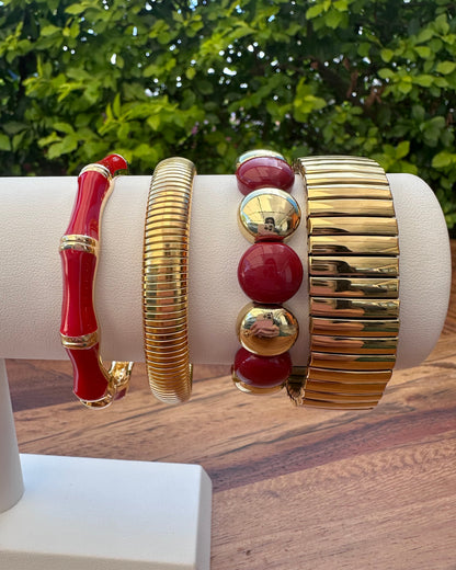 Pulsera Bloques H Roja