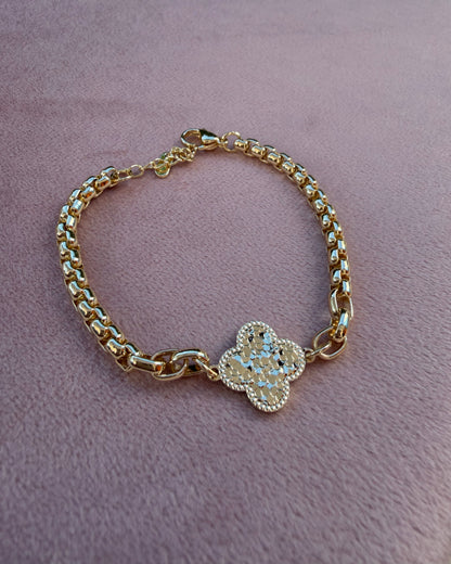 Pulsera Flor Chunky