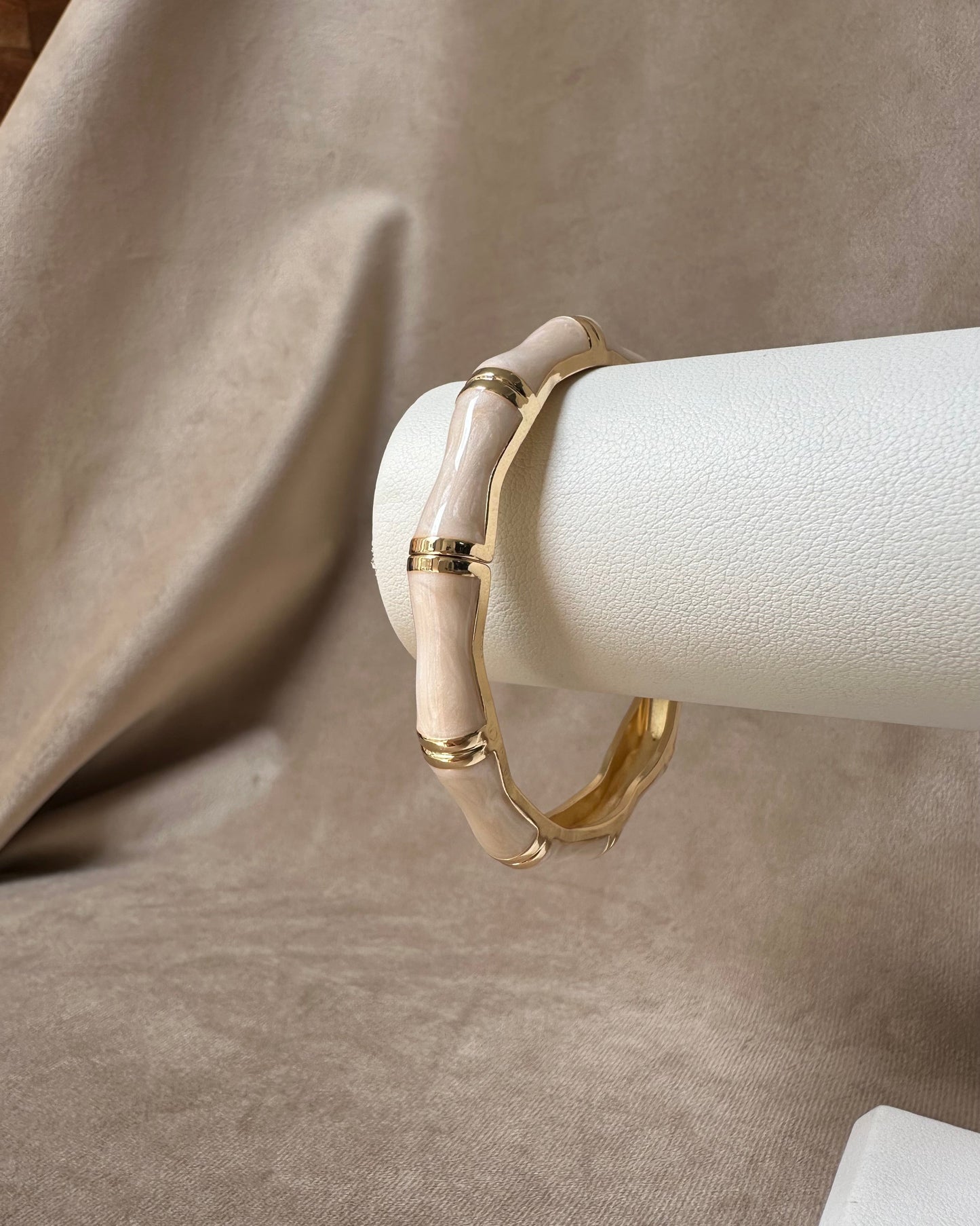 Pulsera Bloques H Beige