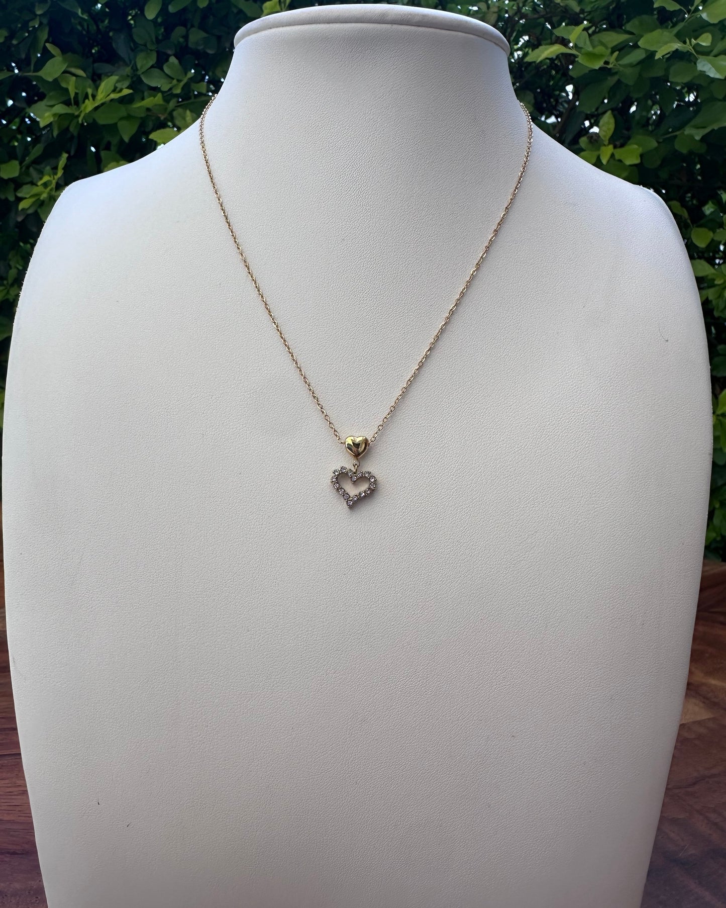 Collar Corazón Brillo