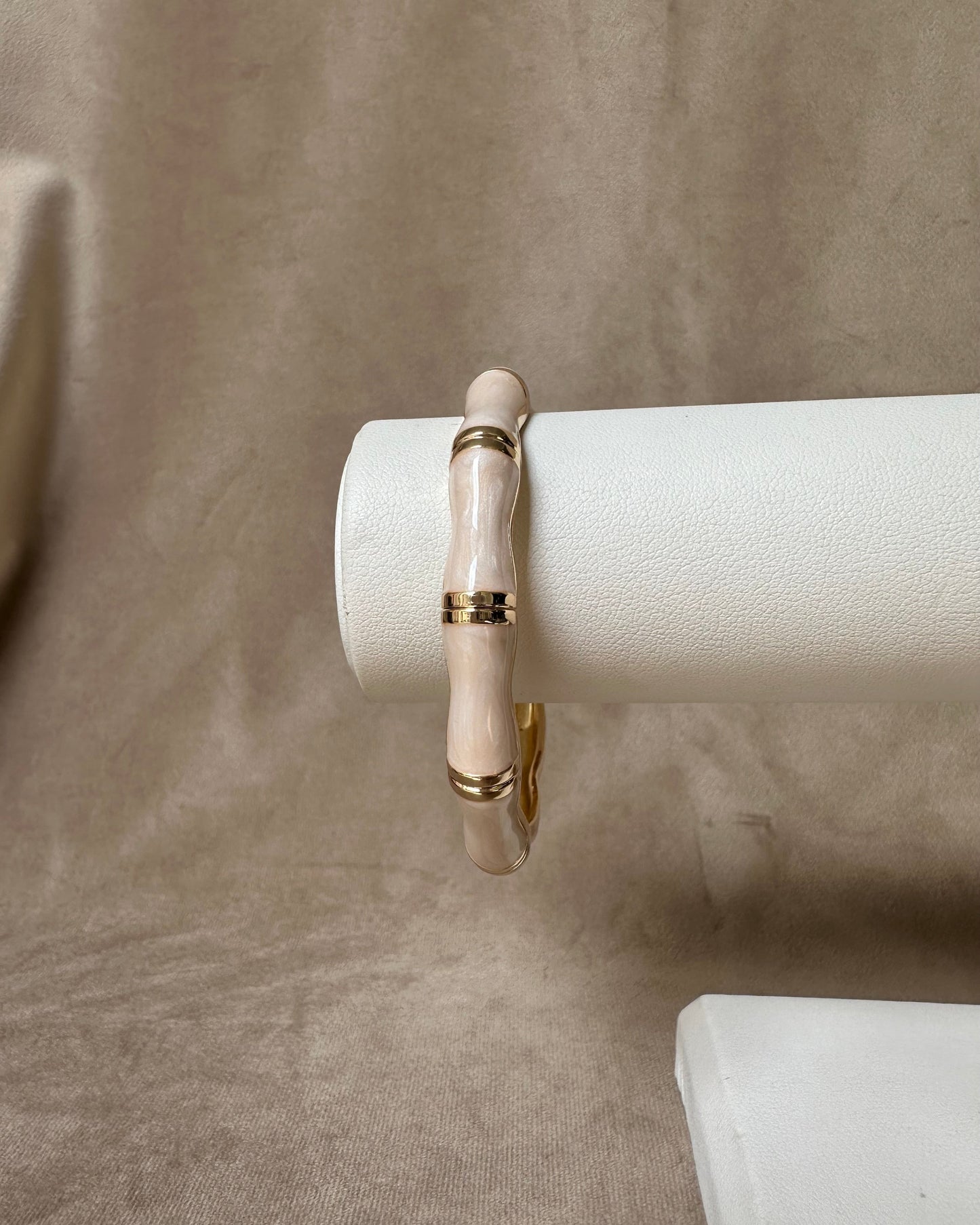 Pulsera Bloques H Beige