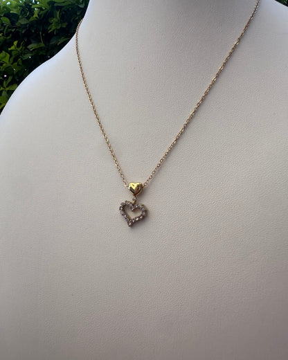 Collar Corazón Brillo