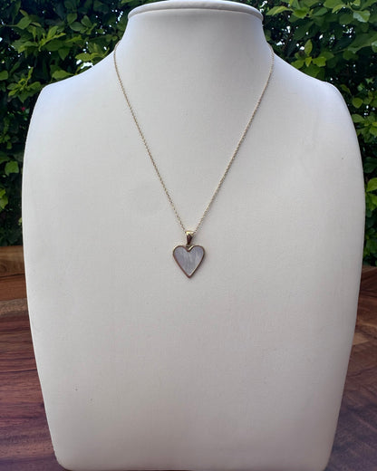 Collar Corazón Madre Perla