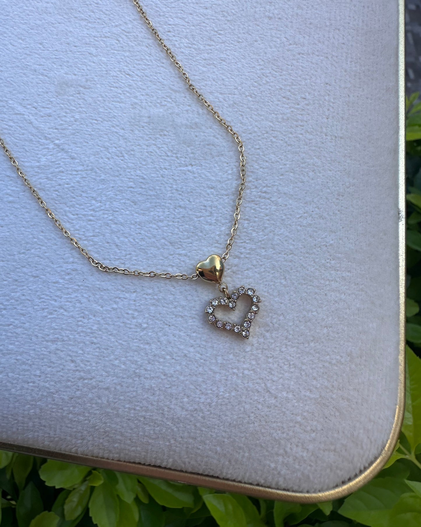 Collar Corazón Brillo