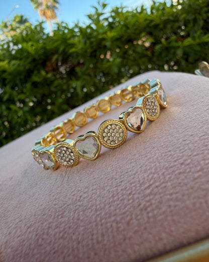 Pulsera Corazón Brillo