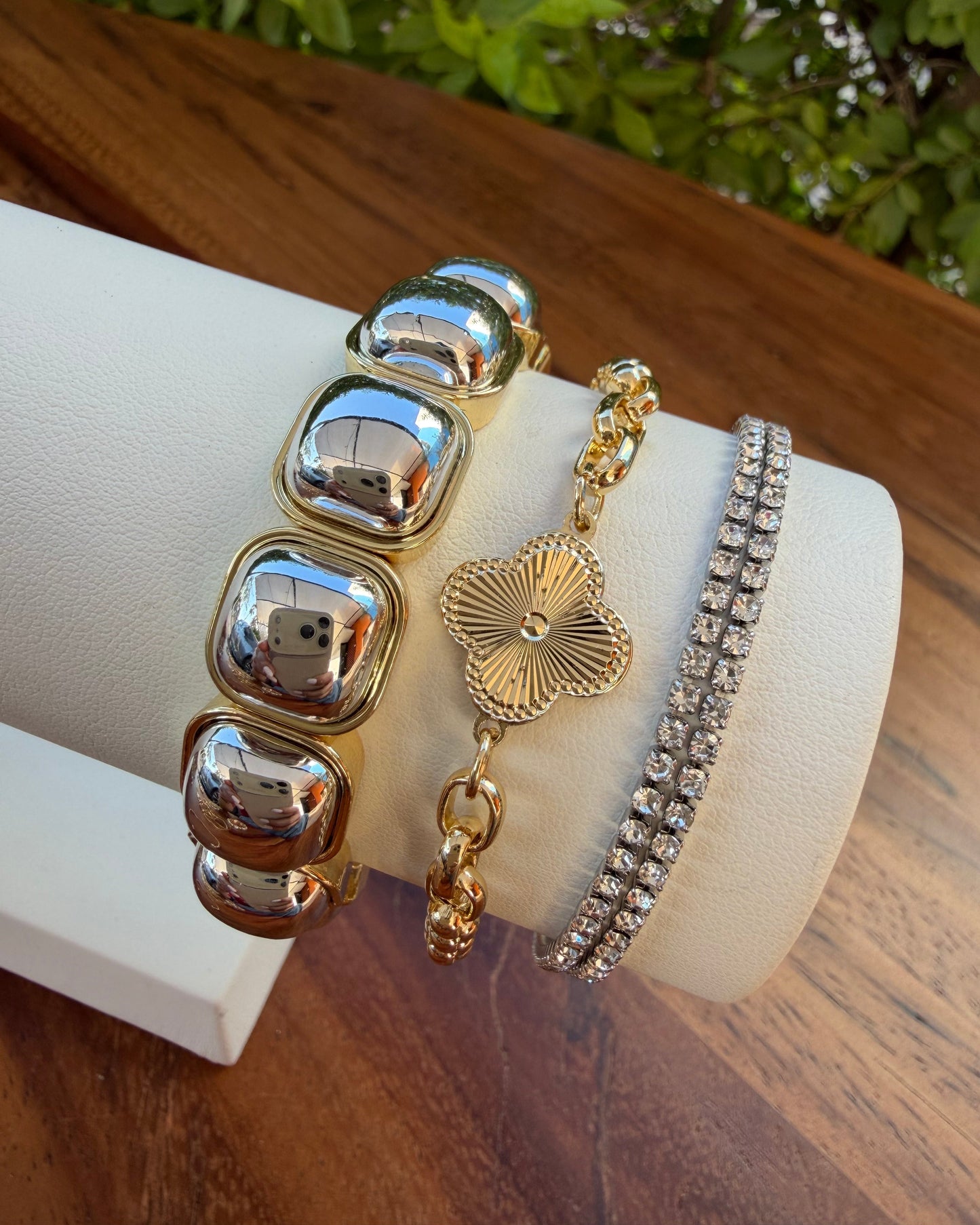 Pulsera Flor Chunky