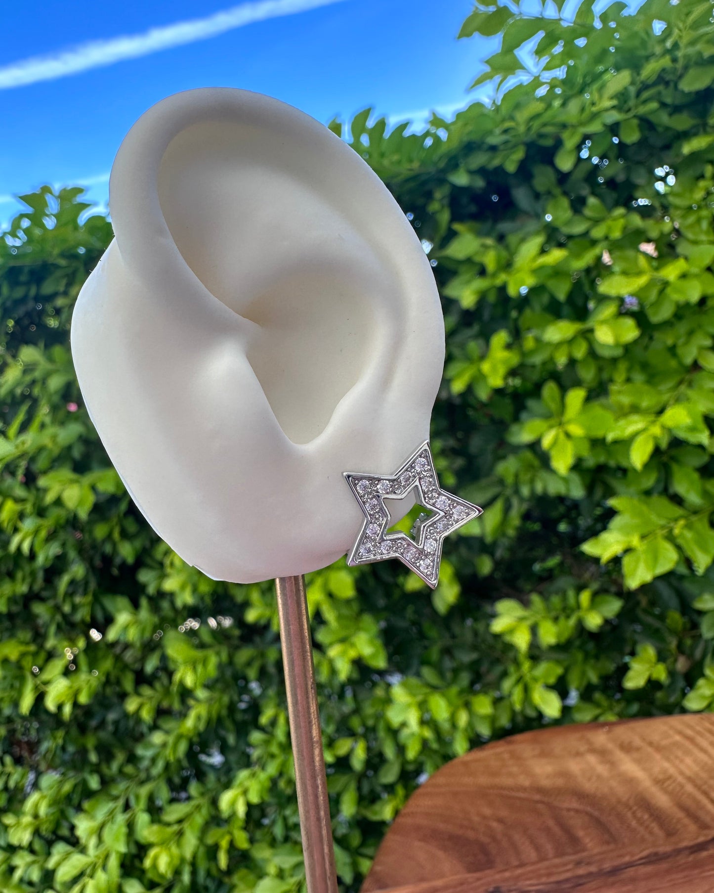 Arracada Estrella Plata