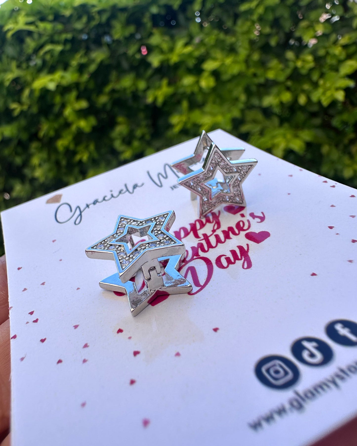 Arracada Estrella Plata