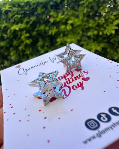 Arracada Estrella Plata