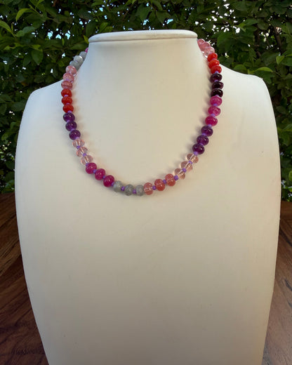Collar Piedras Morado