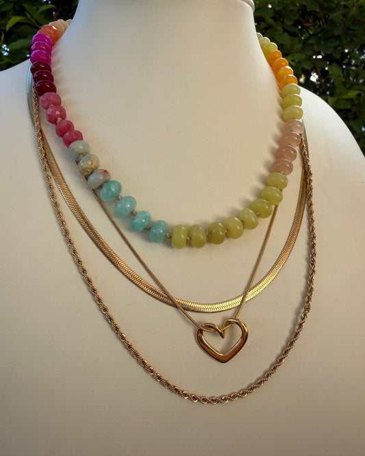 Collar Piedras Multicolor