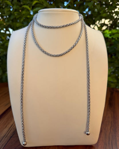 Collar Largo Plata