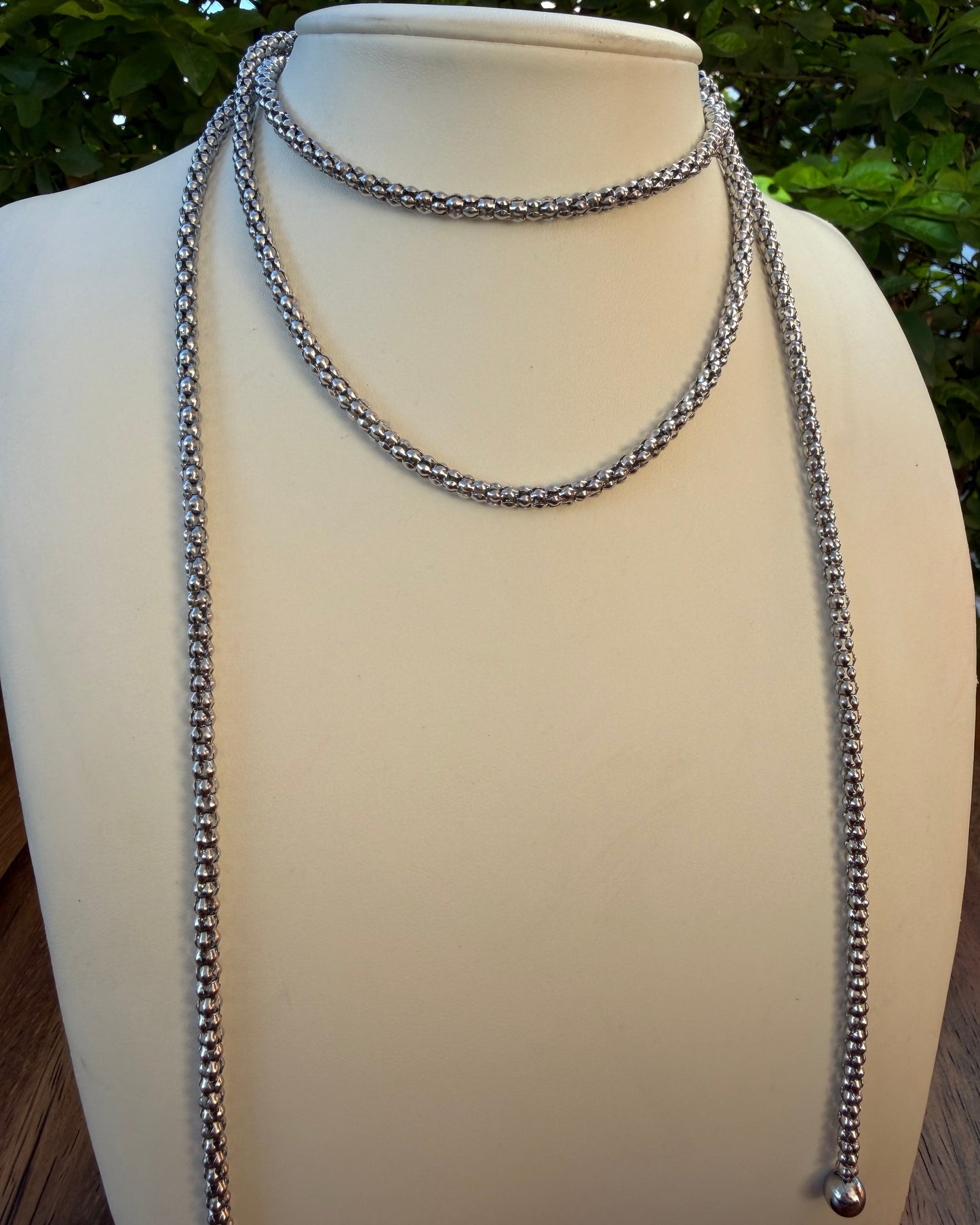 Collar Largo Plata