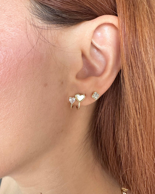 Arete Doble Corazón