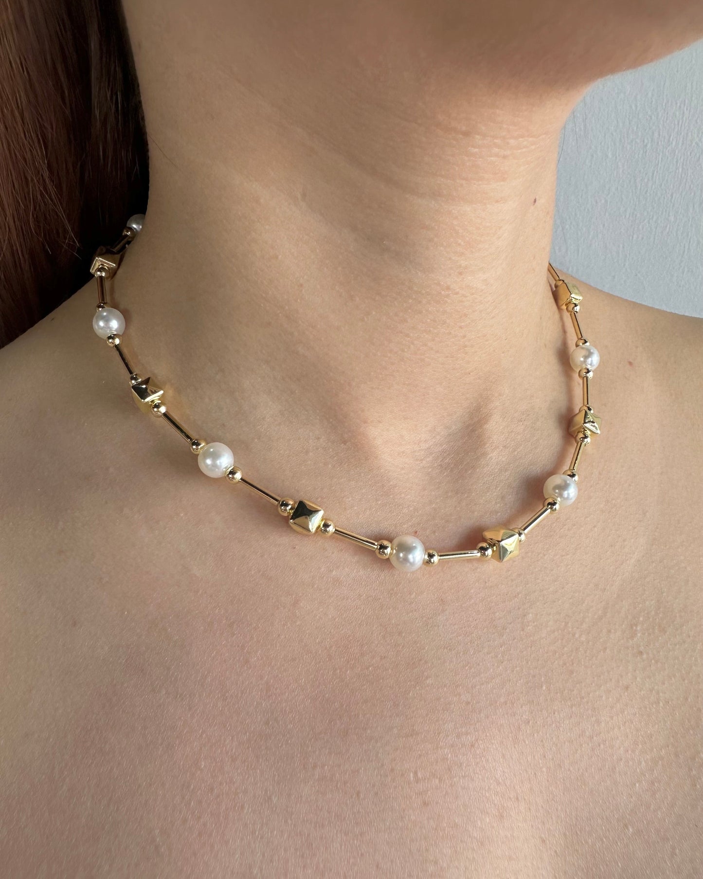 Collar Perla Cuadro