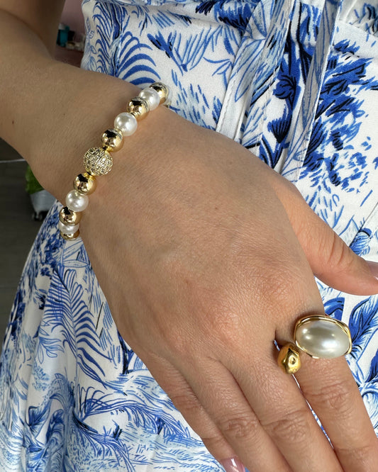 Pulsera Perla Bola Fuego