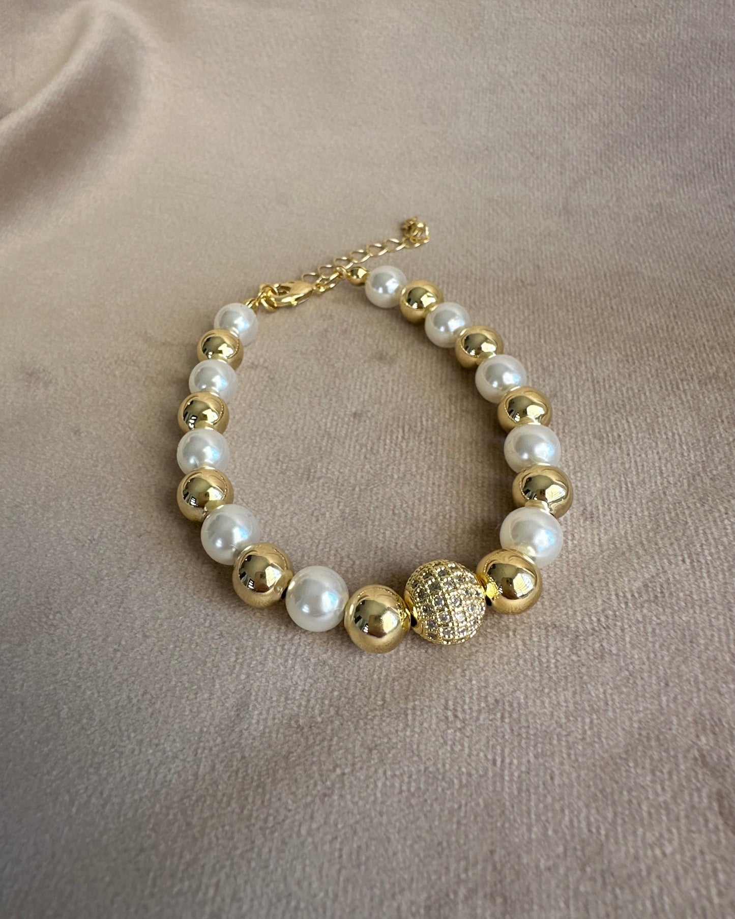Pulsera Perla Bola Fuego
