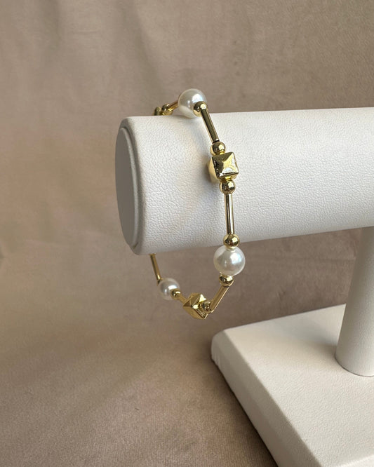 Pulsera Perla Cuadro