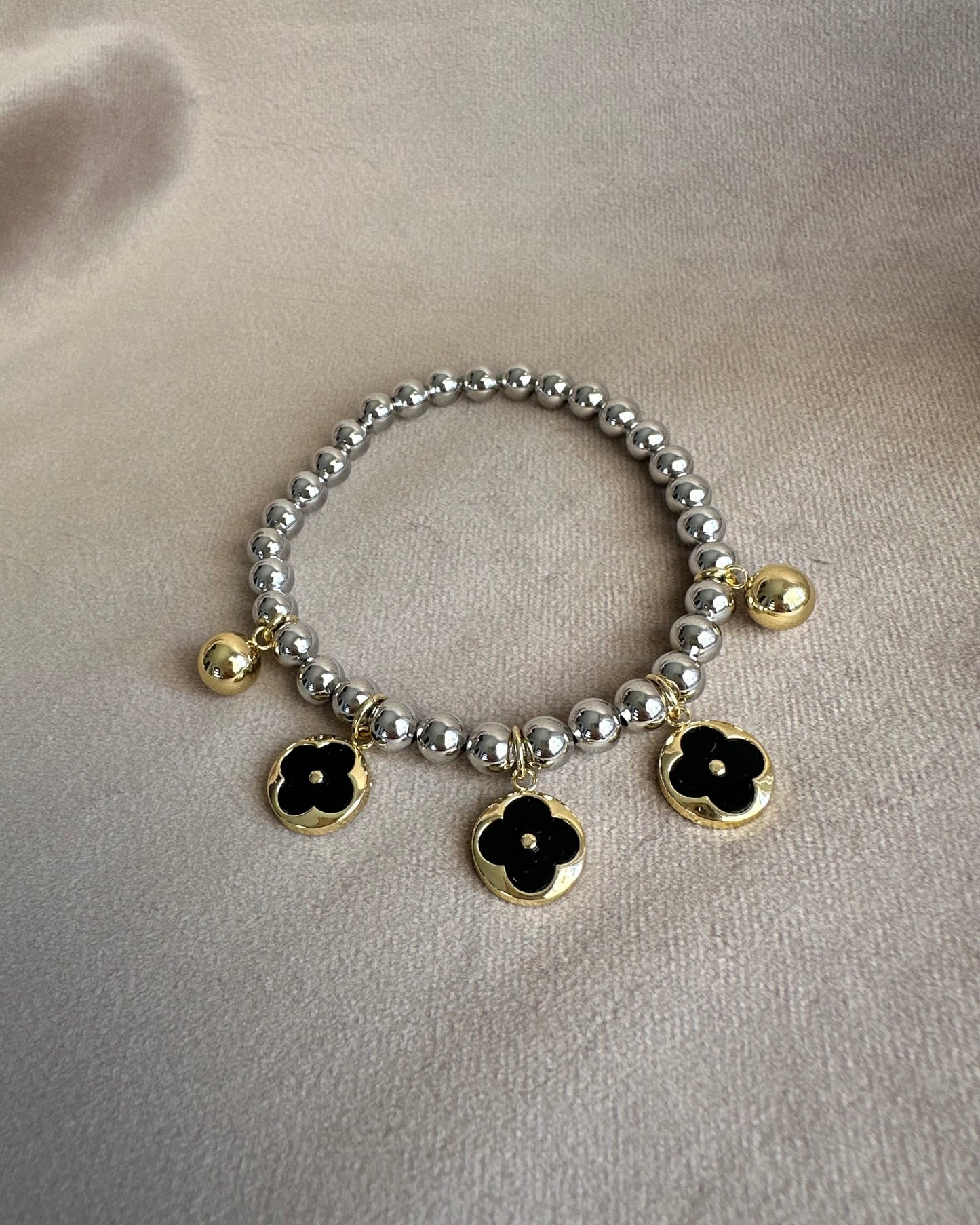 Pulsera Balin Flor Negra