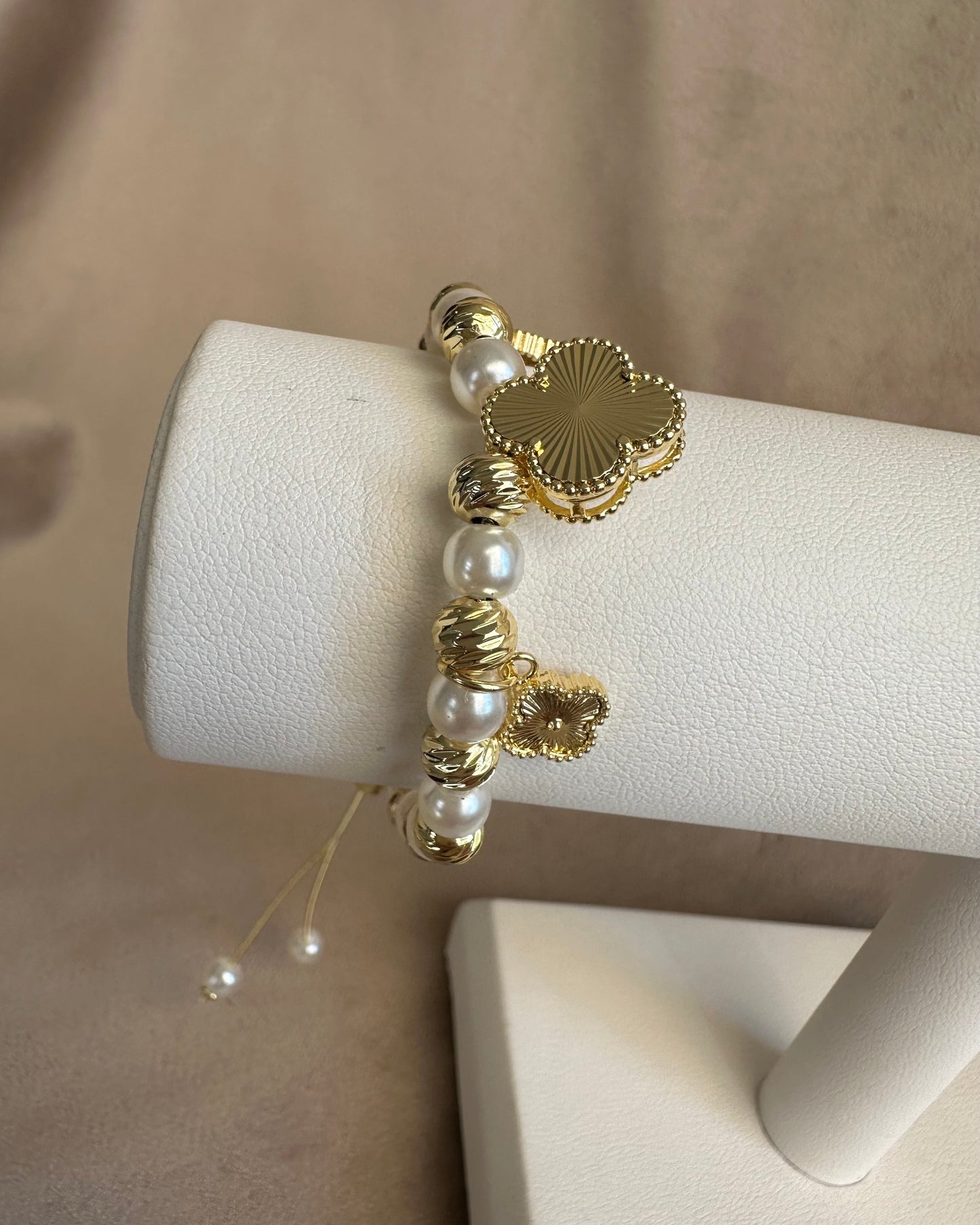 Pulsera Flor Perla