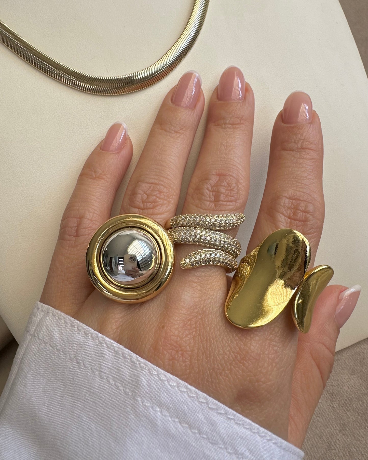 Anillo Triple Brillo