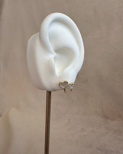 Arete Doble Corazón