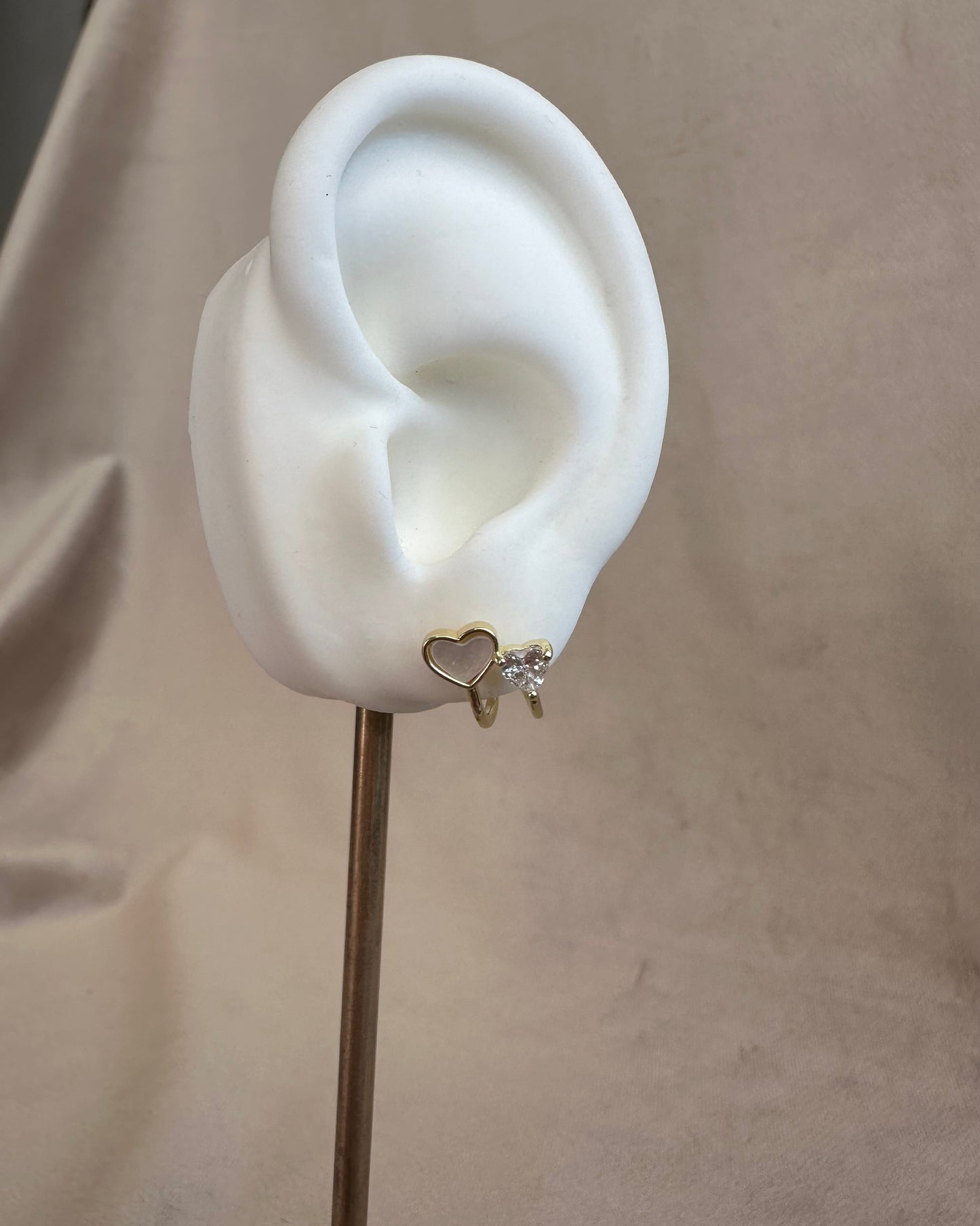Arete Doble Corazón
