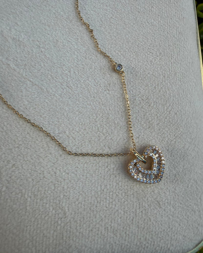 Collar Corazón Brillo