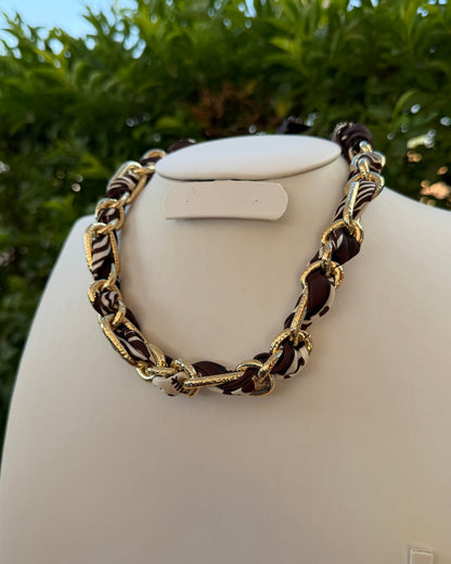 Collar Pañuelo Café