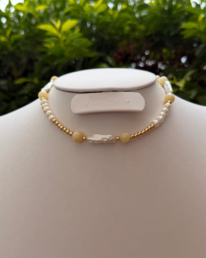 Collar Jade Perla
