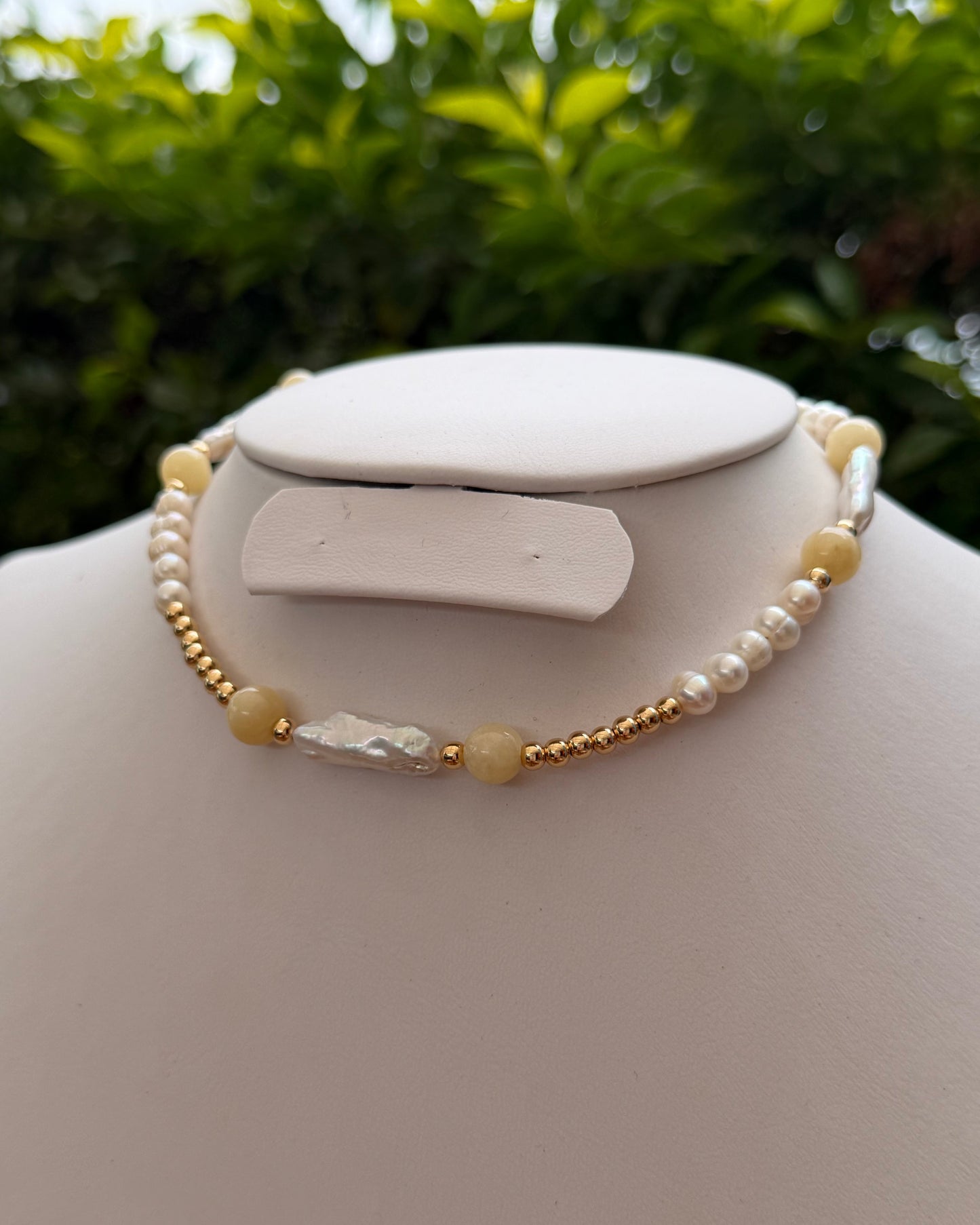 Collar Jade Perla