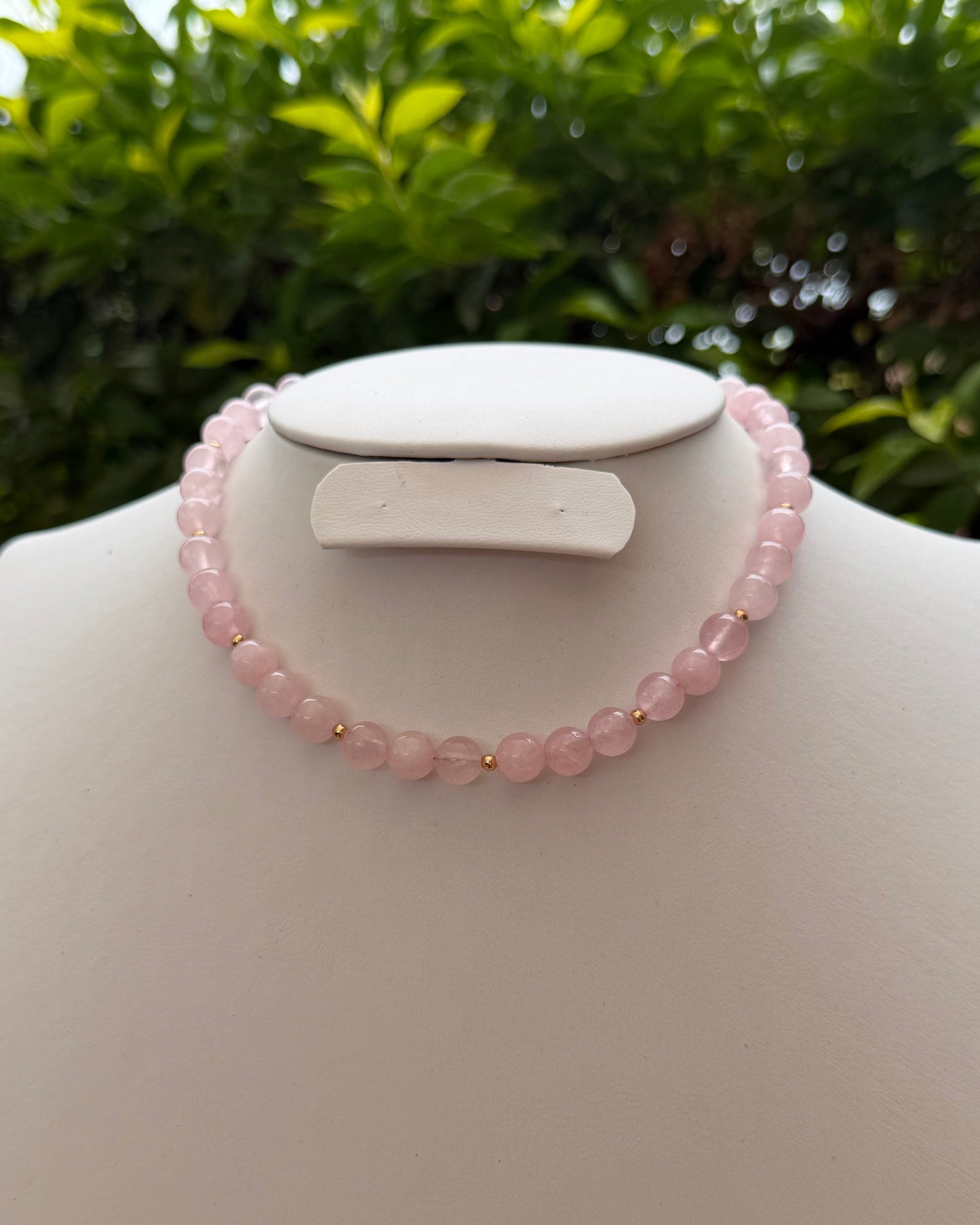 Collar Cuarzo Rosa