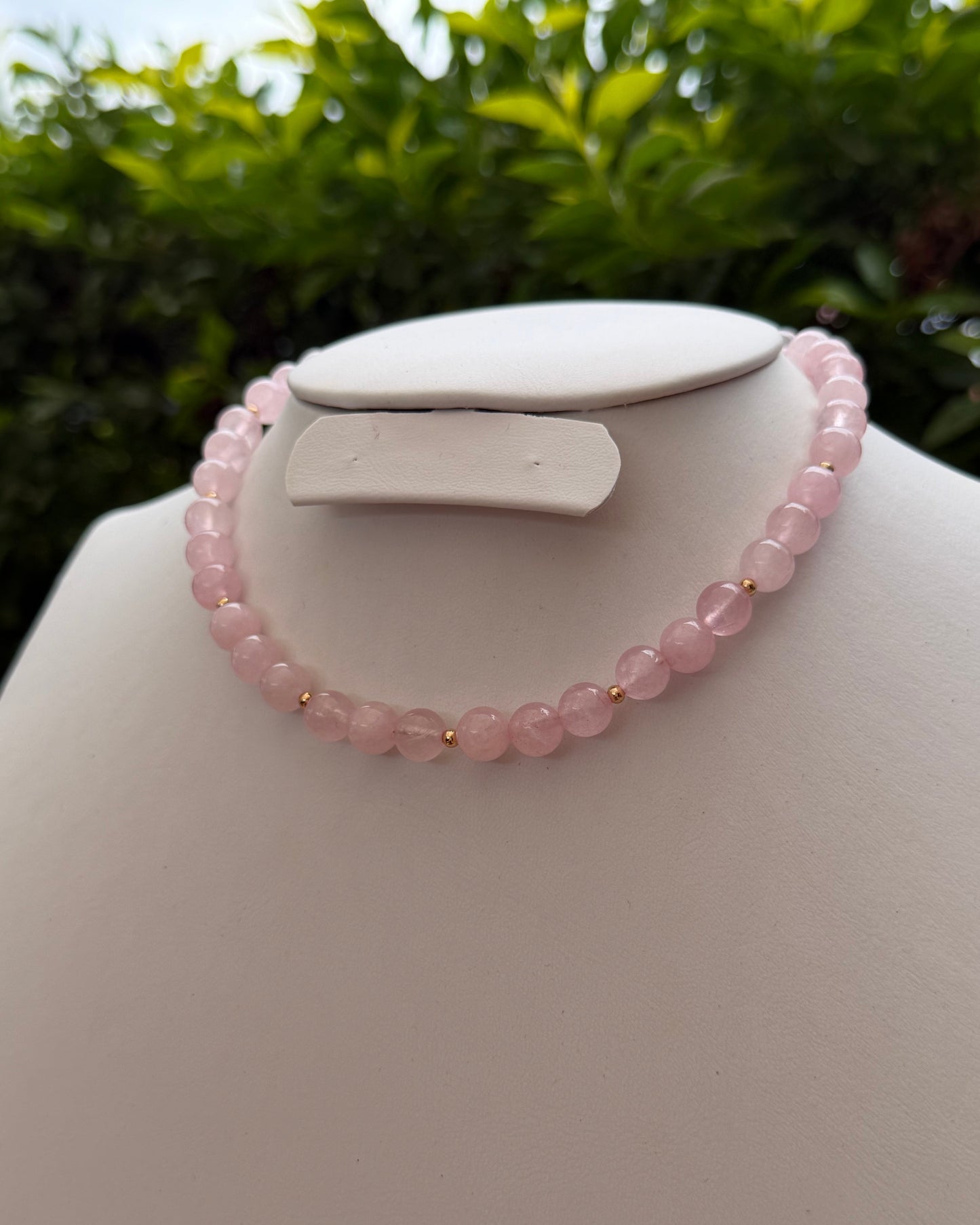 Collar Cuarzo Rosa