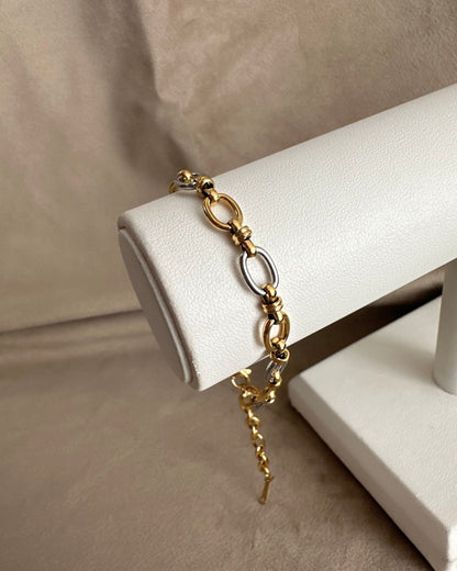 Pulsera Bicolor Eslabon