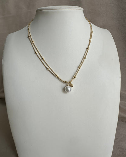Collar Perla Doble