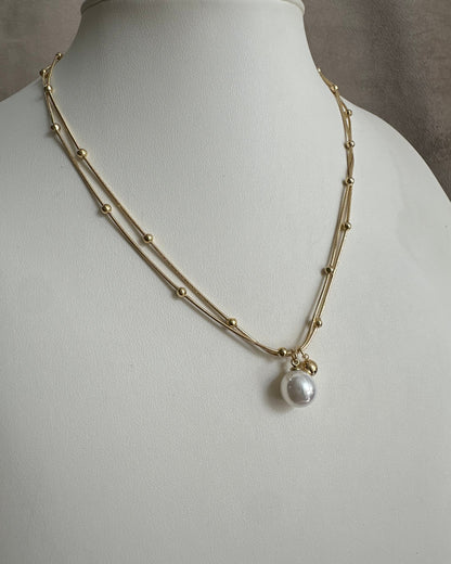 Collar Perla Doble