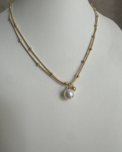 Collar Perla Doble