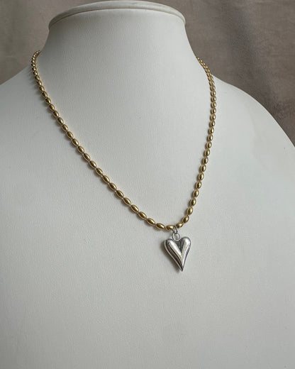 Collar Corazón Plata