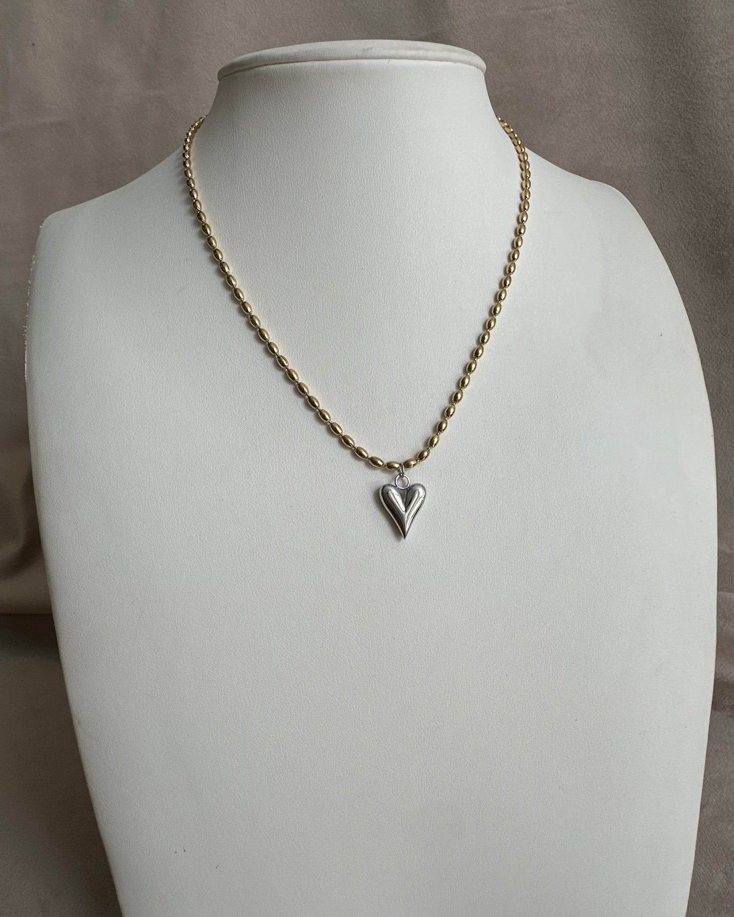 Collar Corazón Plata