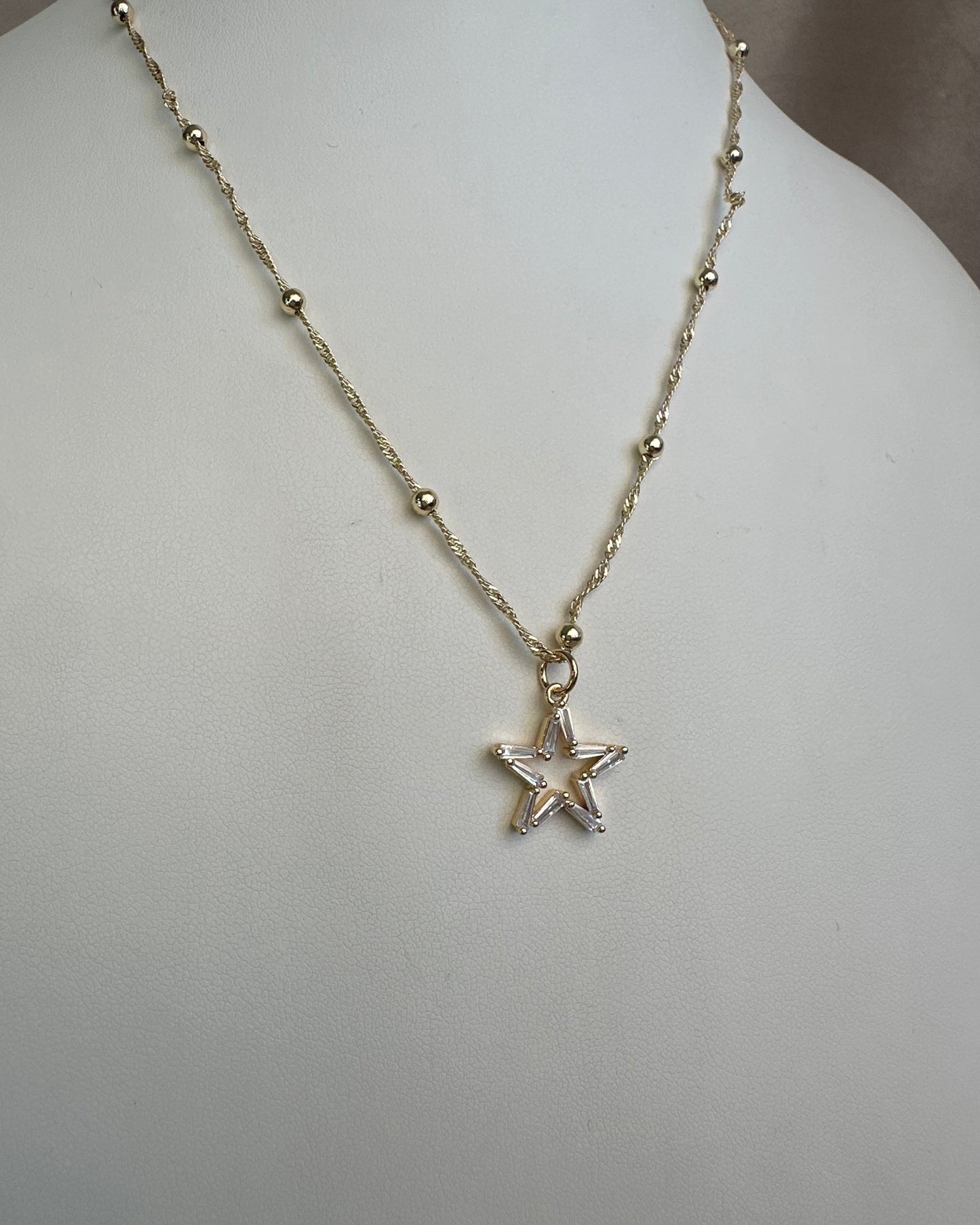 Collar Estrella Brillo Balin