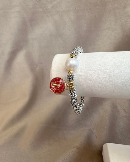 Pulsera Plata Dije
