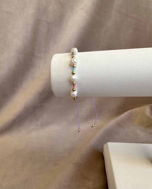 Pulsera Hilo Perlas