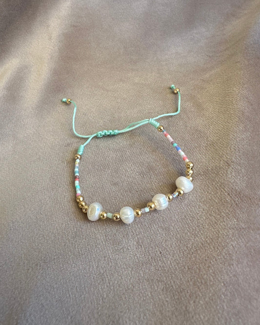 Pulsera Hilo Perlas