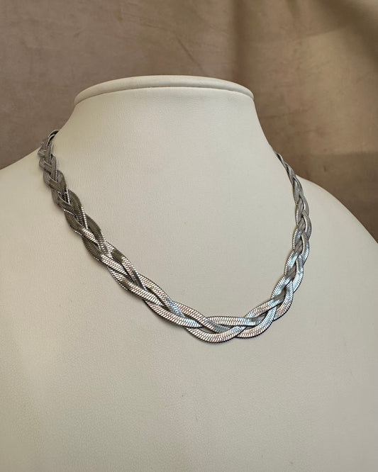 Collar Trenzado Plata