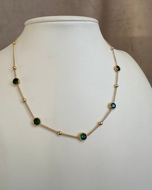 Collar Círculos Verde