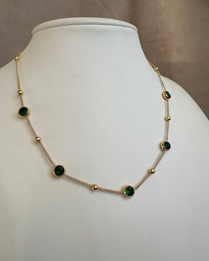 Collar Círculos Verde